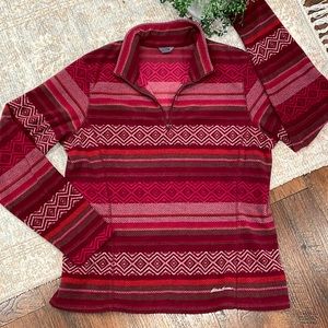 Eddie Bauer 1/4 zip fleece pullover